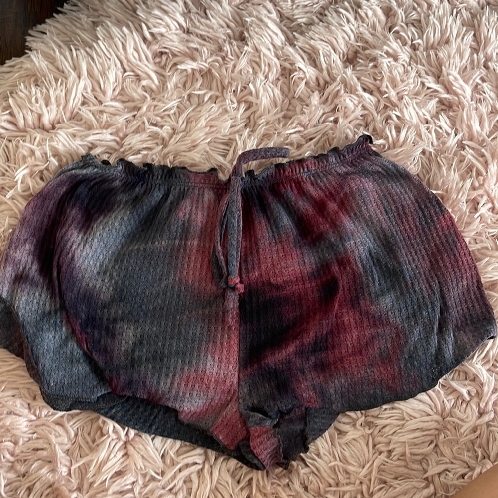 Tie dye lounge shorts